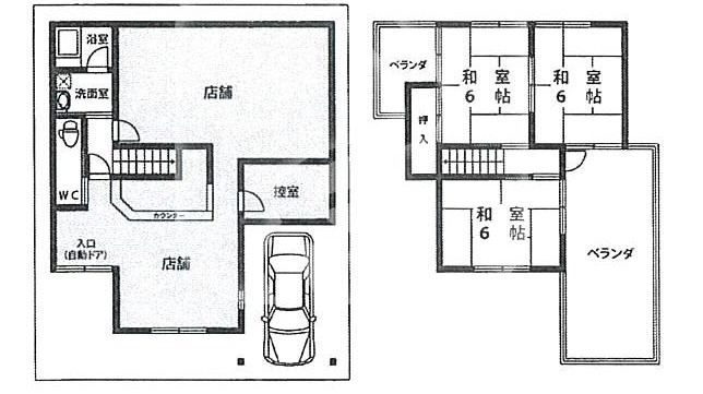 整骨院跡 住宅街 店舗付住居 整骨院開業希望の方におススめ Ht121 物件情報 店舗紹介専門店 添縁 Souen