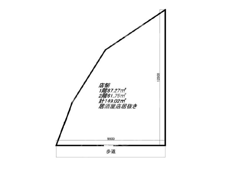 寺田町駅徒歩約3分!/☆居酒屋跡☆/1階路面店舗+2階//T313