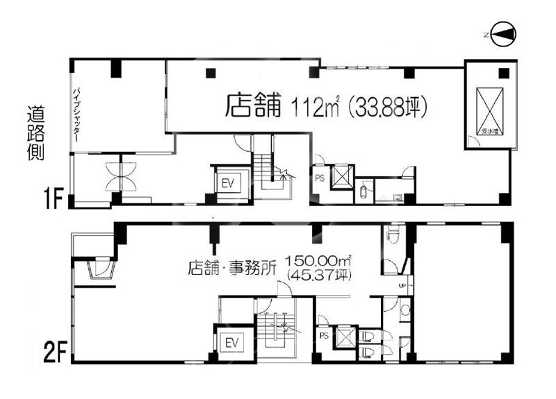 北浜駅徒歩約3分！/☆ワンフロア貸のスケルトン☆/1階路面店舗//S1104