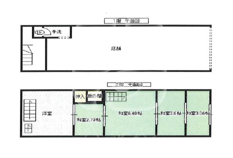 天神橋筋六丁目駅徒歩約1分！/☆スケルトン☆/1階路面店舗＋2階//U882