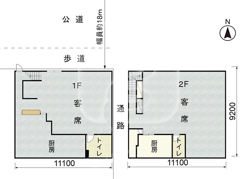 南巽駅徒歩約10分！/☆焼肉店居抜き☆/1階路面店舗＋2階//HT1015
